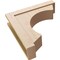 Ekena Millwork 8"W x 32"D x 32"H Thin Emerson Rough Cedar Woodgrain TimberThane Corbel, Primed Tan CORUR08X32X32EMRRCPR - alternate 4